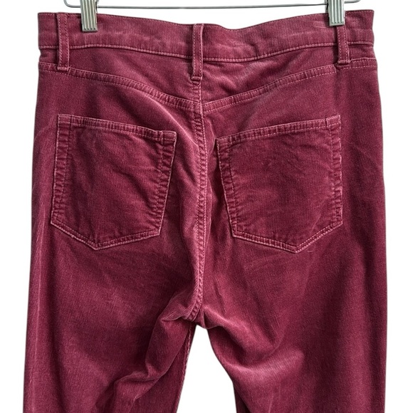 LOFT Skinny Corduroy Pants Burgundy Merlot Size 28 - Picture 5 of 16
